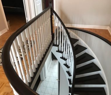 White And Brown Staircase